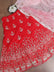 Handcrafted Ferozi Lehenga with Self Colour Bead Work