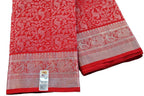 Red Handloom Kanjeevaram Pure Silk Saree - Luxurion World