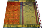 Red Handloom Kanjeevaram Pure Silk Saree - Luxurion World