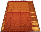 Red Handloom Kanjeevaram Pure Silk Saree - Luxurion World