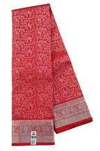 Red Handloom Kanjeevaram Pure Silk Saree - Luxurion World