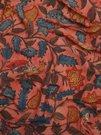 Stunning Red Pen Kalamkari Pure Silk Dupatta - Perfect for Any Occasion! - Luxurion World