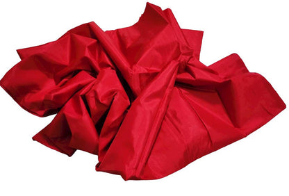 Red Plain Pure Silk Fabric ( 1 Mtr ) - Luxurion World
