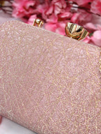 Rose Gold Clutch Sling Bag - Sparkle Your Way Through Any Occasion - Add a Statement to Your Outfit - Luxurion World
