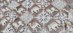 Dyeable Sequence Work Trendy Net Embroidered Fabric (1 mtr) - Luxurion World