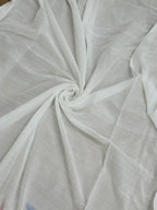 Stylish White Bengal Cotton Polka Dots Saree - Luxurion World
