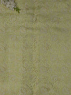 Yellow Banarasi Brocade Silk Fabric (  1 Mtr ) - Luxurion World