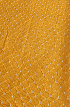 Yellow Bandhani Cotton Silk Fabric (  1 Mtr ) - Luxurion World