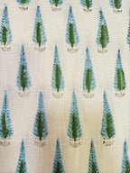 Pastel Block Printed Cotton Fabric (1 mtr) - Luxurion World